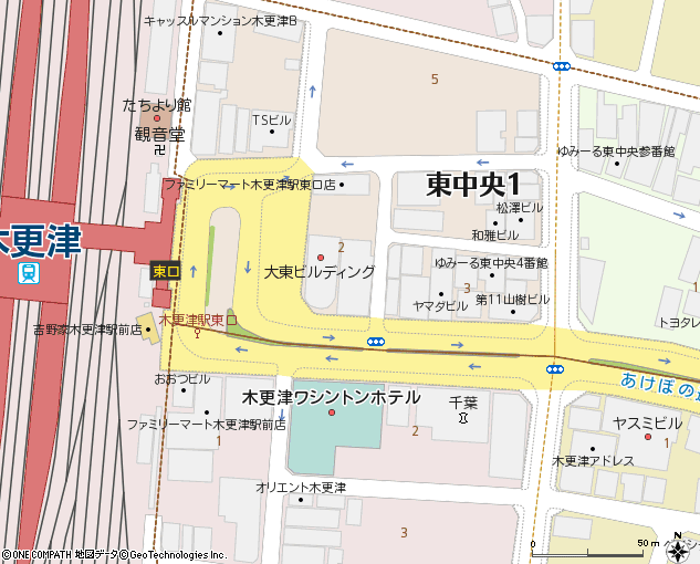 木更津支店付近の地図